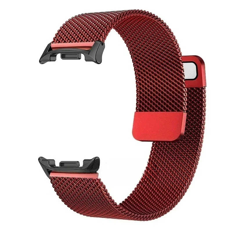 Milanese Mesh Horlogeband Magnetisch Roestvrij Staal Smartwatch Verstelbaar Ademend Polsband Universeel | Sansoti