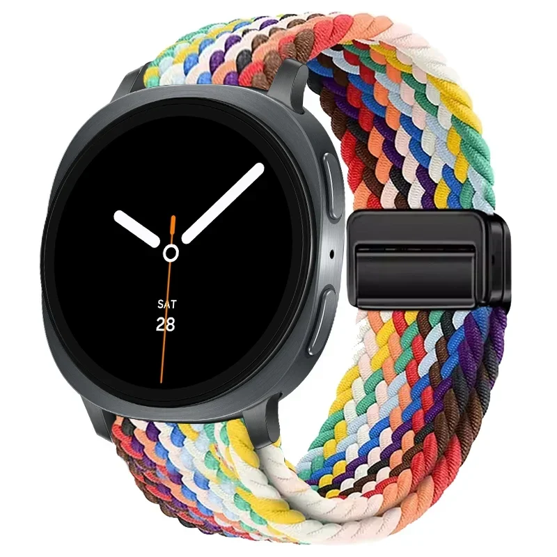 Gevlochten Nylon Smartwatch Bandje Ademend Verstelbaar met Metalen Sluiting voor Galaxy Horloge Polsband | Sansoti
