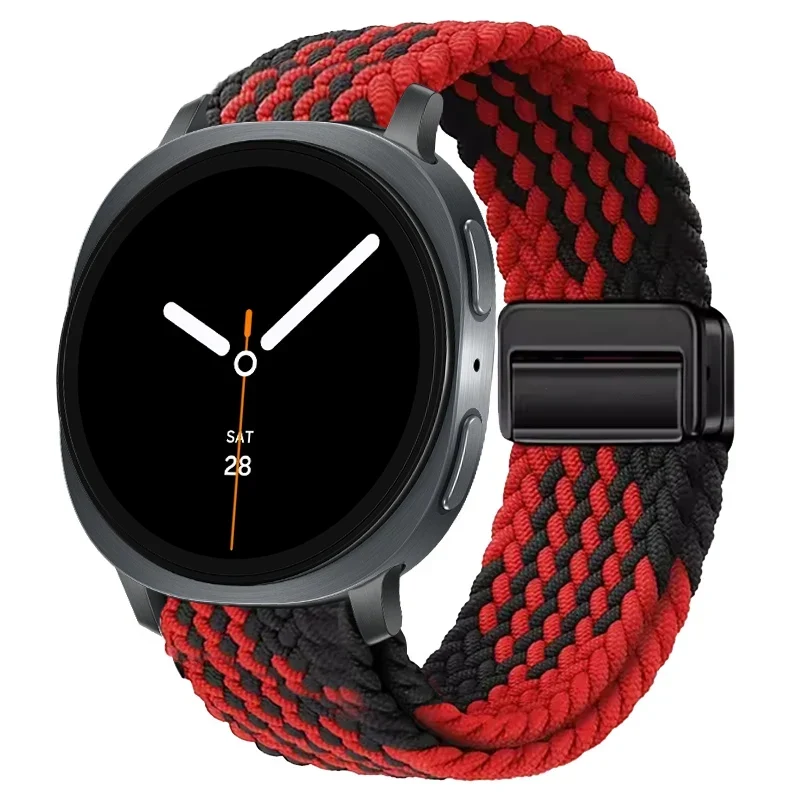 Gevlochten Nylon Smartwatch Bandje Ademend Verstelbaar met Metalen Sluiting voor Galaxy Horloge Polsband | Sansoti