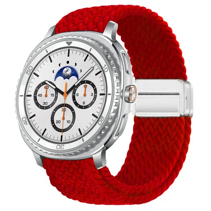 Gevlochten Nylon Smartwatch Bandje Ademend Verstelbaar met Metalen Sluiting voor Galaxy Horloge Polsband | Sansoti