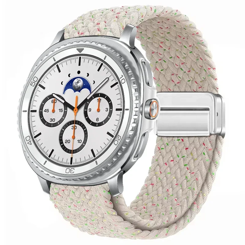 Gevlochten Nylon Smartwatch Bandje Ademend Verstelbaar met Metalen Sluiting voor Galaxy Horloge Polsband | Sansoti