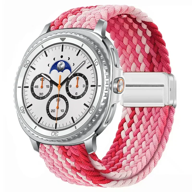 Gevlochten Nylon Smartwatch Bandje Ademend Verstelbaar met Metalen Sluiting voor Galaxy Horloge Polsband | Sansoti