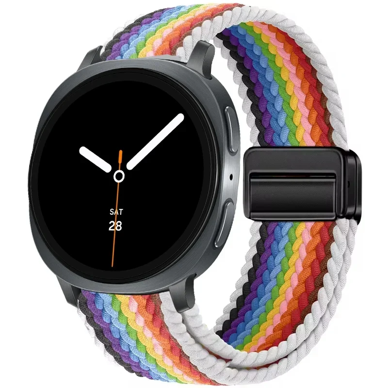 Gevlochten Nylon Smartwatch Bandje Ademend Verstelbaar met Metalen Sluiting voor Galaxy Horloge Polsband | Sansoti
