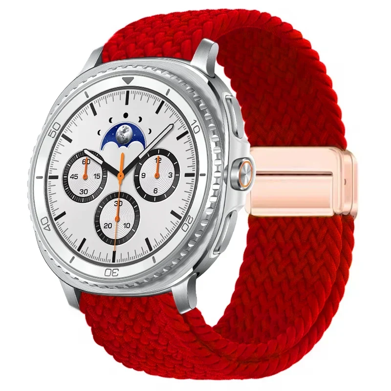 Gevlochten Nylon Smartwatch Bandje Ademend Verstelbaar met Metalen Sluiting voor Galaxy Horloge Polsband | Sansoti