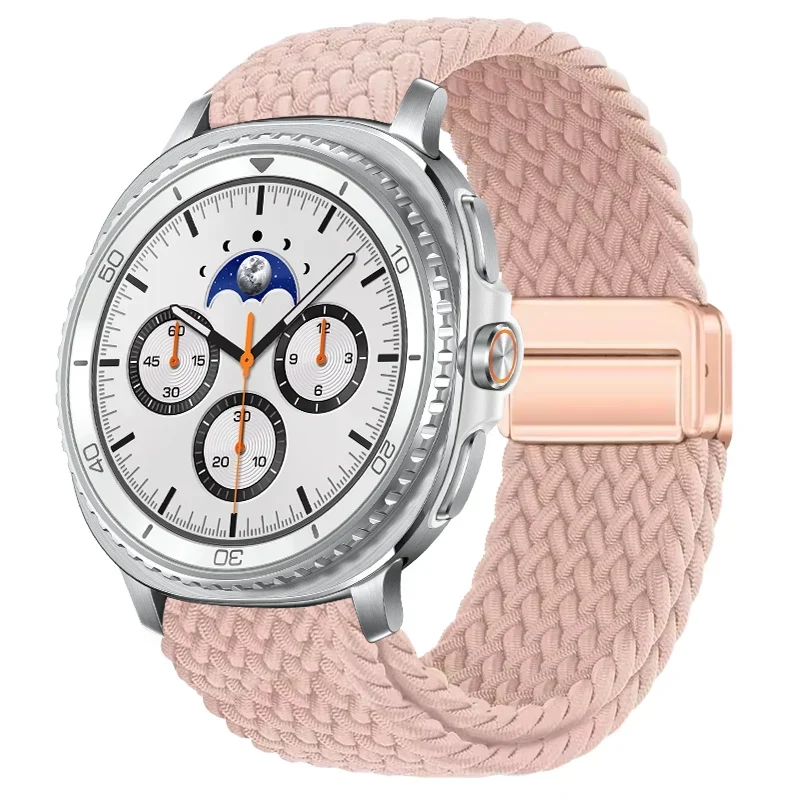 Gevlochten Nylon Smartwatch Bandje Ademend Verstelbaar met Metalen Sluiting voor Galaxy Horloge Polsband | Sansoti