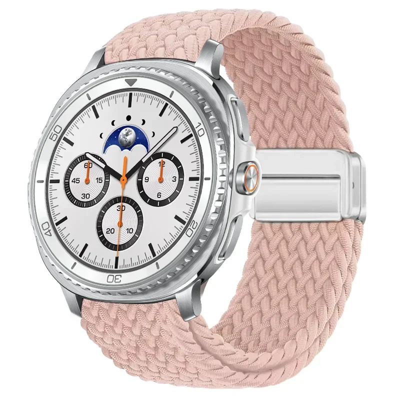 Gevlochten Nylon Smartwatch Bandje Ademend Verstelbaar met Metalen Sluiting voor Galaxy Horloge Polsband | Sansoti
