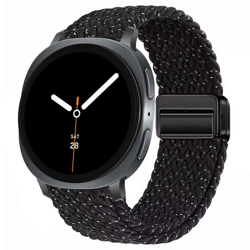 Gevlochten Nylon Smartwatch Bandje Ademend Verstelbaar met Metalen Sluiting voor Galaxy Horloge Polsband | Sansoti