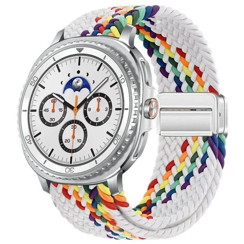 Gevlochten Nylon Smartwatch Bandje Ademend Verstelbaar met Metalen Sluiting voor Galaxy Horloge Polsband | Sansoti