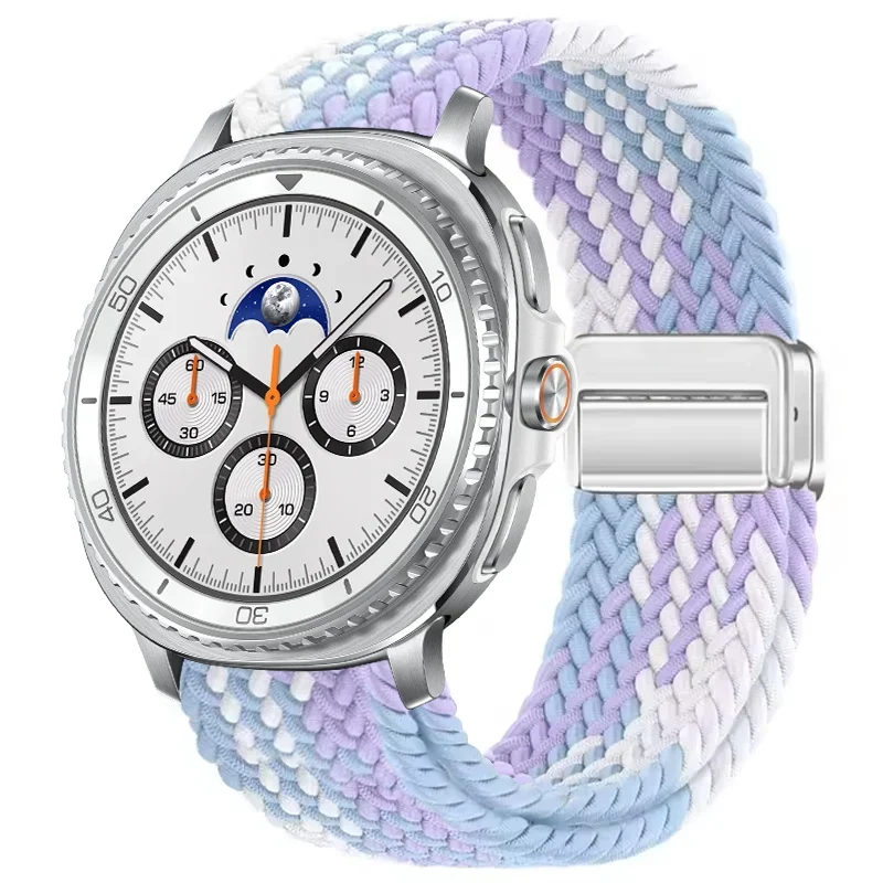 Gevlochten Nylon Smartwatch Bandje Ademend Verstelbaar met Metalen Sluiting voor Galaxy Horloge Polsband | Sansoti