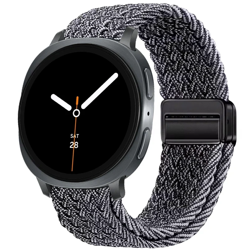 Gevlochten Nylon Smartwatch Bandje Ademend Verstelbaar met Metalen Sluiting voor Galaxy Horloge Polsband | Sansoti
