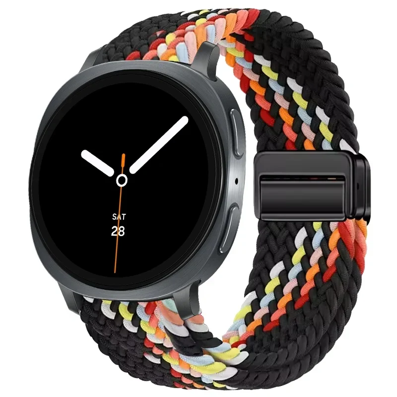 Gevlochten Nylon Smartwatch Bandje Ademend Verstelbaar met Metalen Sluiting voor Galaxy Horloge Polsband | Sansoti