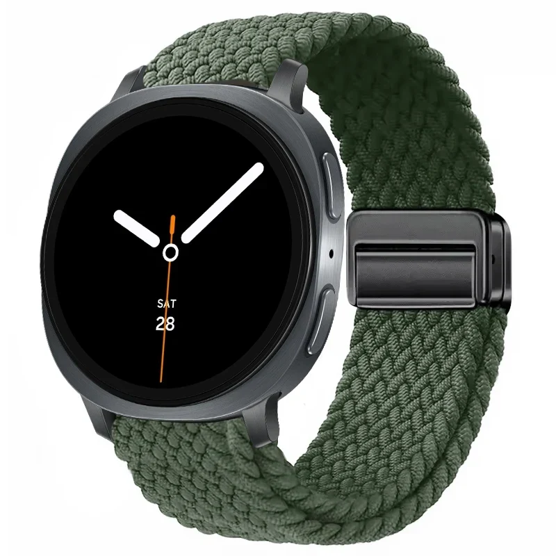 Gevlochten Nylon Smartwatch Bandje Ademend Verstelbaar met Metalen Sluiting voor Galaxy Horloge Polsband | Sansoti