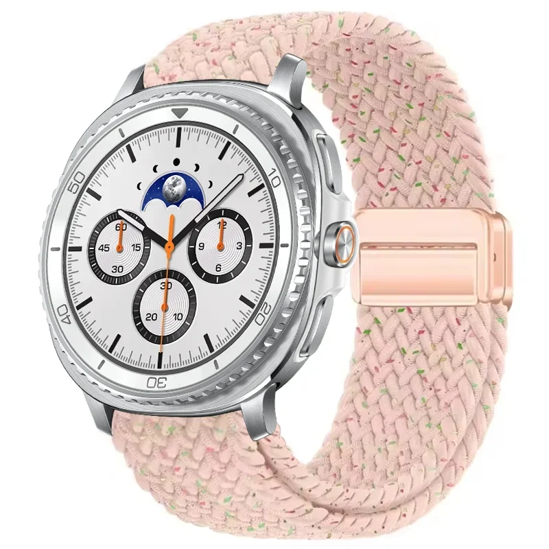 Gevlochten Nylon Smartwatch Bandje Ademend Verstelbaar met Metalen Sluiting voor Galaxy Horloge Polsband | Sansoti