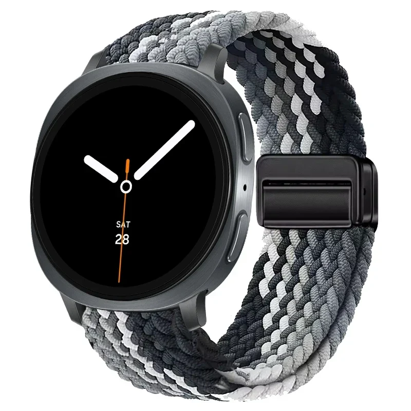 Gevlochten Nylon Smartwatch Bandje Ademend Verstelbaar met Metalen Sluiting voor Galaxy Horloge Polsband | Sansoti