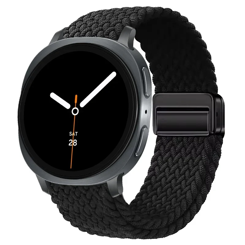Gevlochten Nylon Smartwatch Bandje Ademend Verstelbaar met Metalen Sluiting voor Galaxy Horloge Polsband | Sansoti