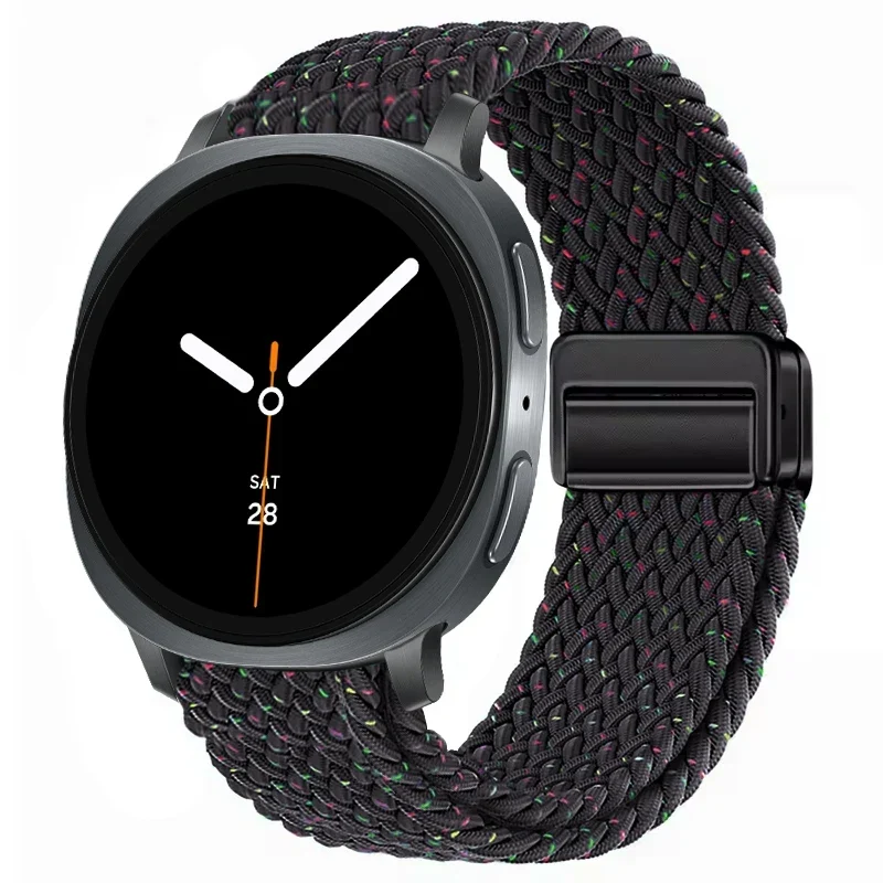 Gevlochten Nylon Smartwatch Bandje Ademend Verstelbaar met Metalen Sluiting voor Galaxy Horloge Polsband | Sansoti