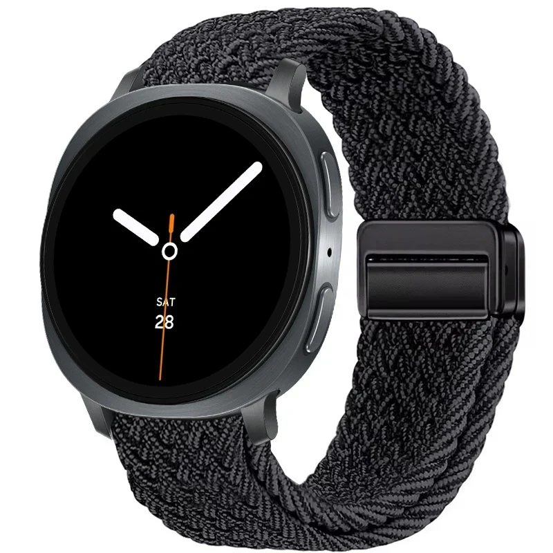 Gevlochten Nylon Smartwatch Bandje Ademend Verstelbaar met Metalen Sluiting voor Galaxy Horloge Polsband | Sansoti