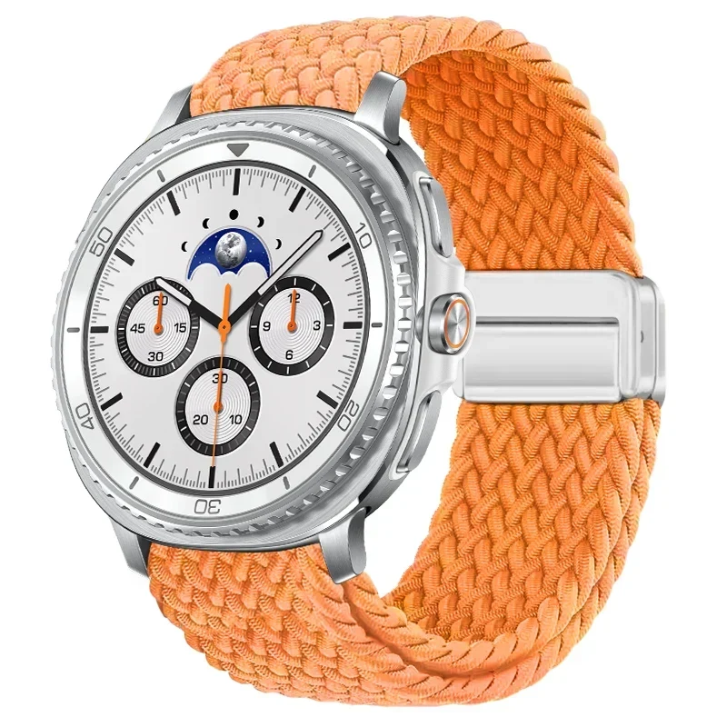 Gevlochten Nylon Smartwatch Bandje Ademend Verstelbaar met Metalen Sluiting voor Galaxy Horloge Polsband | Sansoti