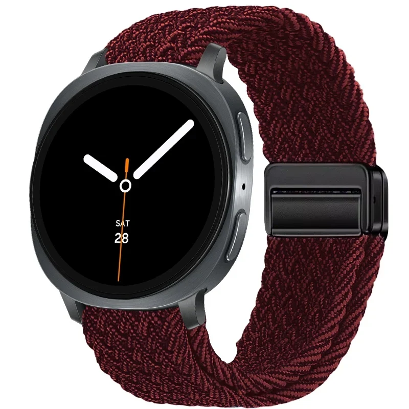 Gevlochten Nylon Smartwatch Bandje Ademend Verstelbaar met Metalen Sluiting voor Galaxy Horloge Polsband | Sansoti