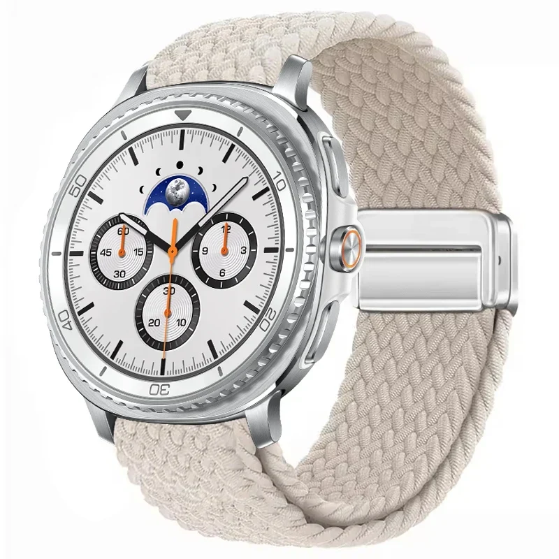 Gevlochten Nylon Smartwatch Bandje Ademend Verstelbaar met Metalen Sluiting voor Galaxy Horloge Polsband | Sansoti