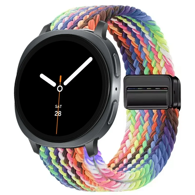 Gevlochten Nylon Smartwatch Bandje Ademend Verstelbaar met Metalen Sluiting voor Galaxy Horloge Polsband | Sansoti
