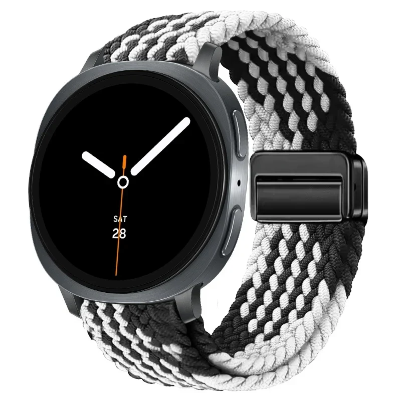 Gevlochten Nylon Smartwatch Bandje Ademend Verstelbaar met Metalen Sluiting voor Galaxy Horloge Polsband | Sansoti