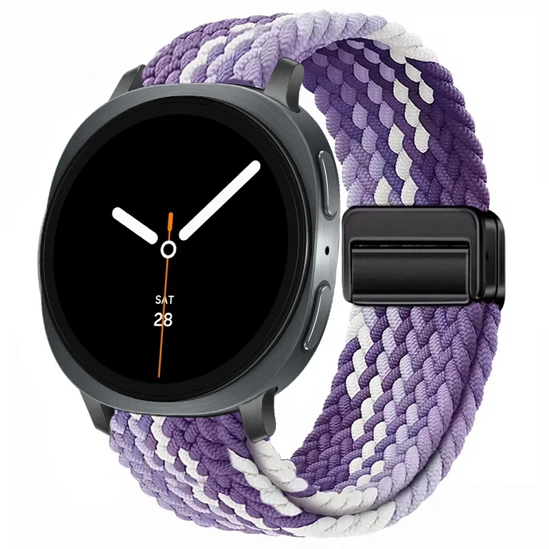 Gevlochten Nylon Smartwatch Bandje Ademend Verstelbaar met Metalen Sluiting voor Galaxy Horloge Polsband | Sansoti