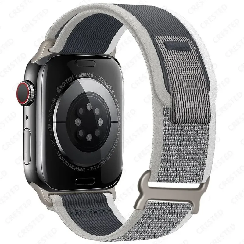 Nylon Smartwatch Bandje met Klittenband - Ademend Verstelbaar Polsbandje 38-49mm voor Sport en Casual | Sansoti
