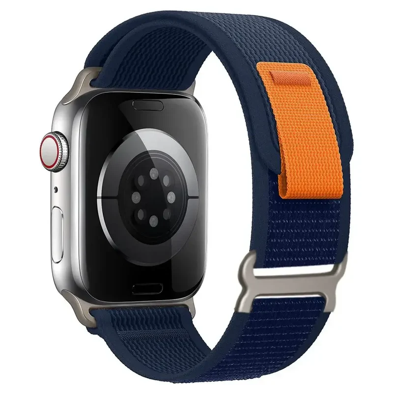 Nylon Smartwatch Bandje met Klittenband - Ademend Verstelbaar Polsbandje 38-49mm voor Sport en Casual | Sansoti