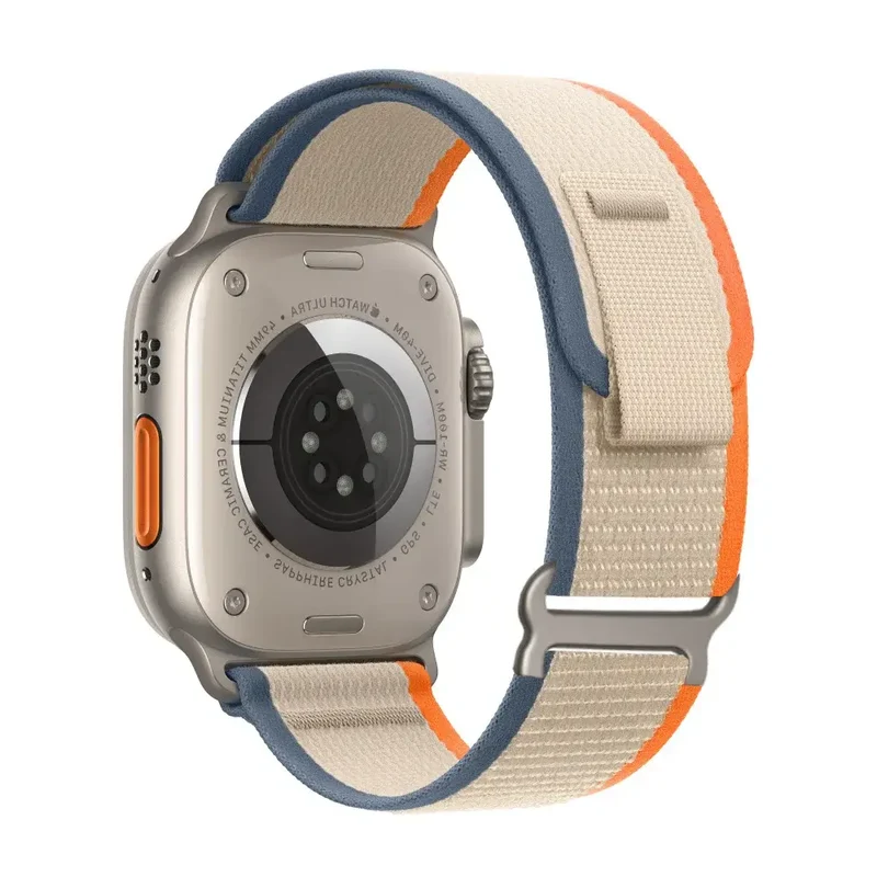 Nylon Smartwatch Bandje met Klittenband - Ademend Verstelbaar Polsbandje 38-49mm voor Sport en Casual | Sansoti