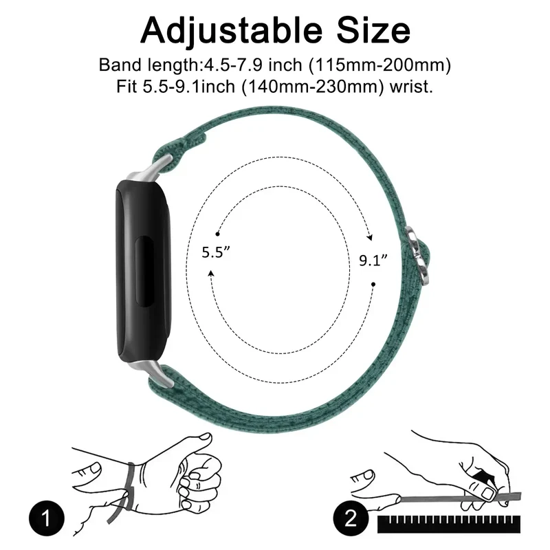 Ademende Nylon Horlogeband voor Smartwatch Sport Fitness Activiteiten Comfortabele Polsband Verstelbaar | Sansoti