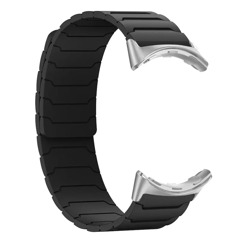 Siliconen Smartwatch Bandje Magnetische Sluiting 41mm 45mm Verstelbaar Sportarmband Polsband Horlogeband | Sansoti