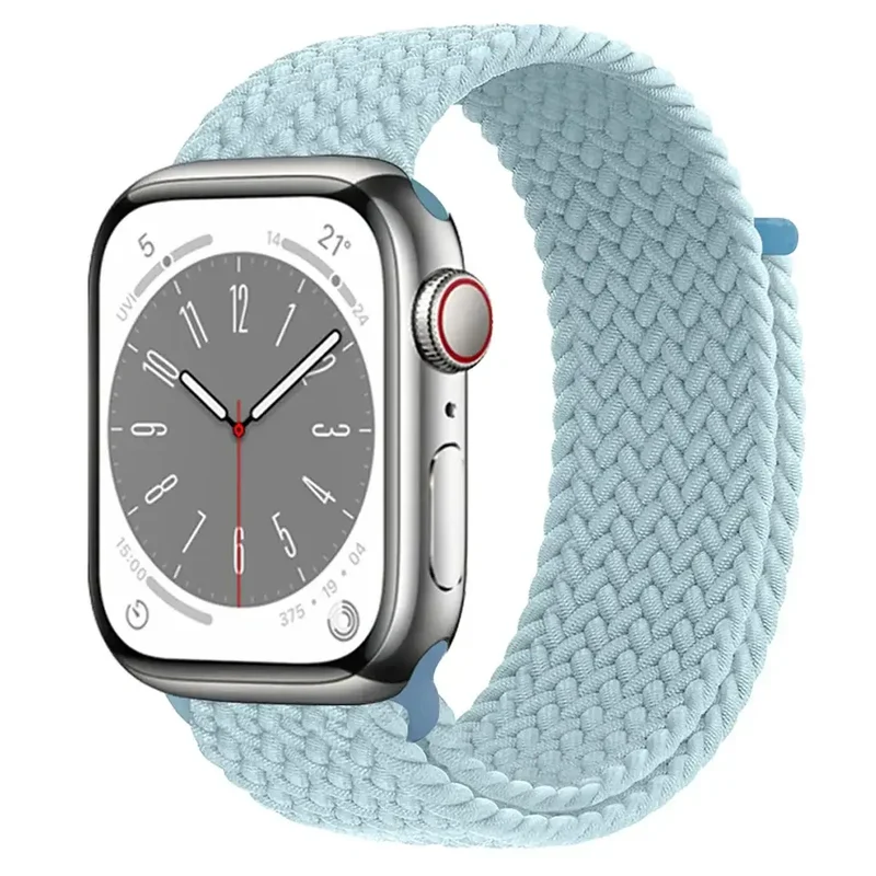 Nylon Horlogebandje met Klittenband Sluiting Ademend Verstelbaar Sportbandje voor Smartwatch Polsband | Sansoti