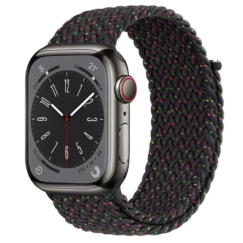 Nylon Horlogebandje met Klittenband Sluiting Ademend Verstelbaar Sportbandje voor Smartwatch Polsband | Sansoti