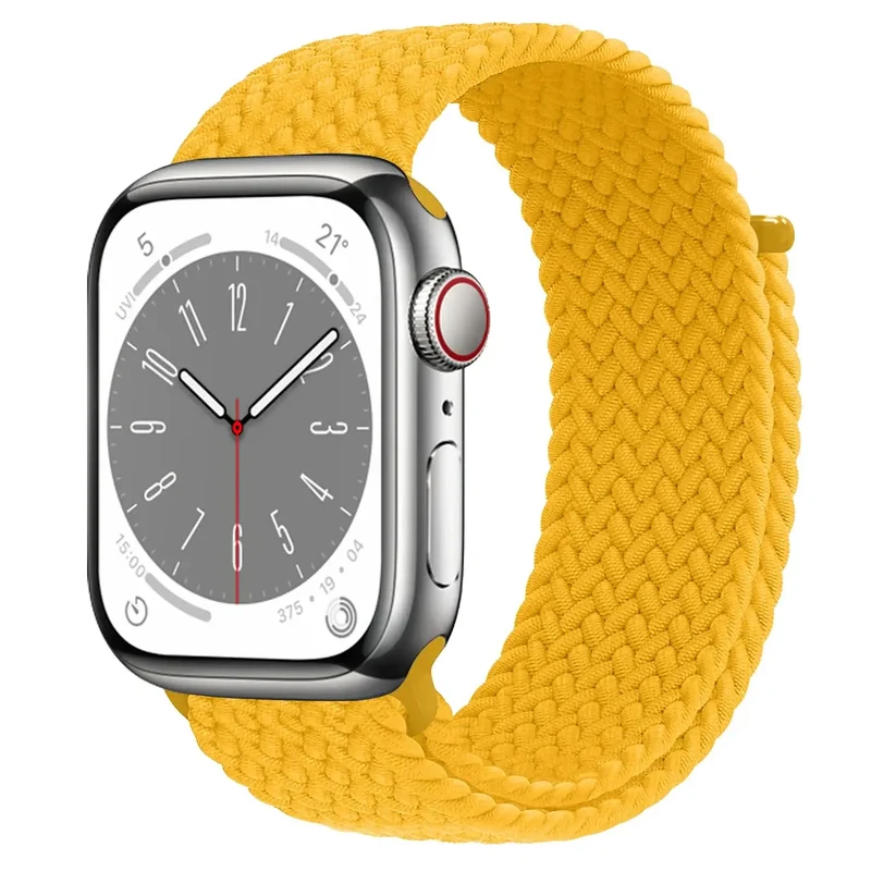 Nylon Horlogebandje met Klittenband Sluiting Ademend Verstelbaar Sportbandje voor Smartwatch Polsband | Sansoti