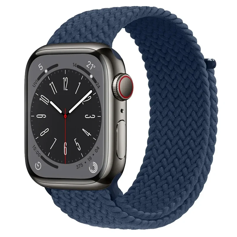 Nylon Horlogebandje met Klittenband Sluiting Ademend Verstelbaar Sportbandje voor Smartwatch Polsband | Sansoti