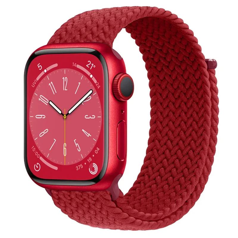 Nylon Horlogebandje met Klittenband Sluiting Ademend Verstelbaar Sportbandje voor Smartwatch Polsband | Sansoti