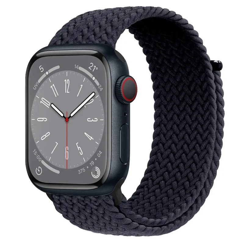 Nylon Horlogebandje met Klittenband Sluiting Ademend Verstelbaar Sportbandje voor Smartwatch Polsband | Sansoti