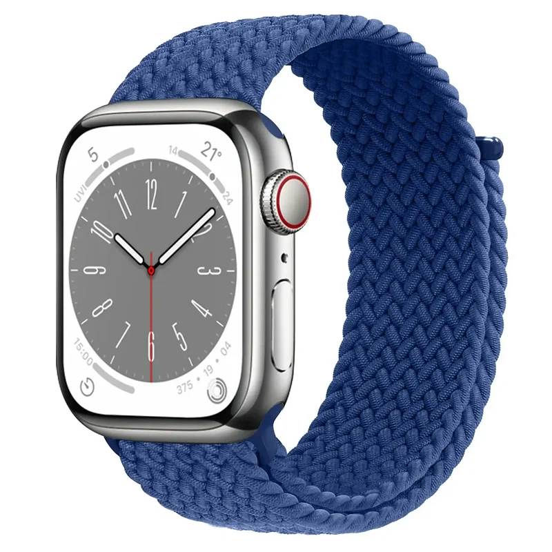 Nylon Horlogebandje met Klittenband Sluiting Ademend Verstelbaar Sportbandje voor Smartwatch Polsband | Sansoti