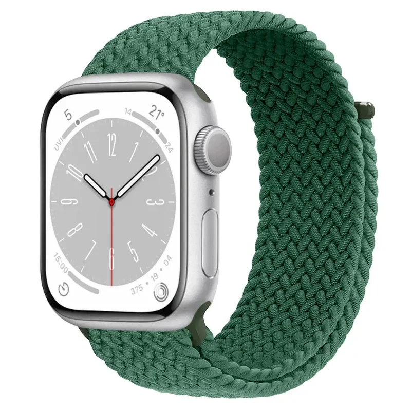 Nylon Horlogebandje met Klittenband Sluiting Ademend Verstelbaar Sportbandje voor Smartwatch Polsband | Sansoti