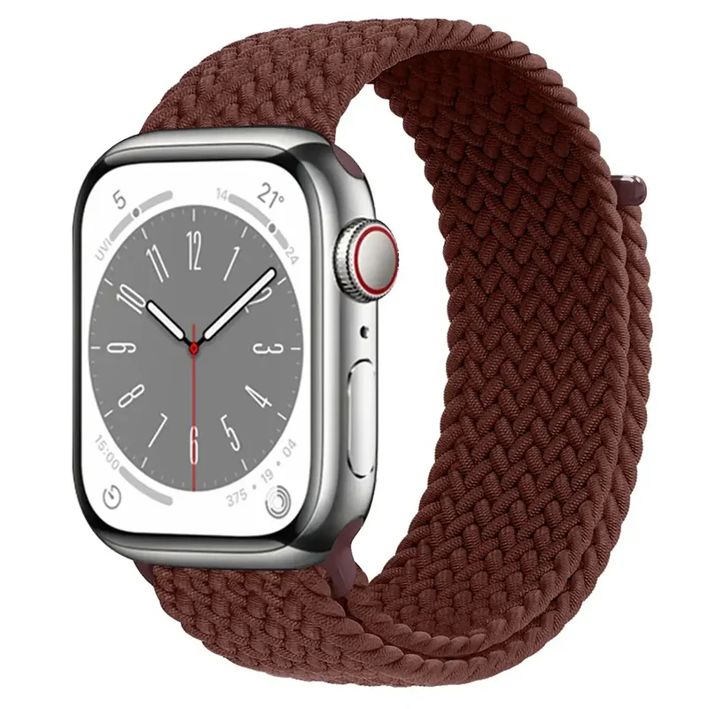 Nylon Horlogebandje met Klittenband Sluiting Ademend Verstelbaar Sportbandje voor Smartwatch Polsband | Sansoti
