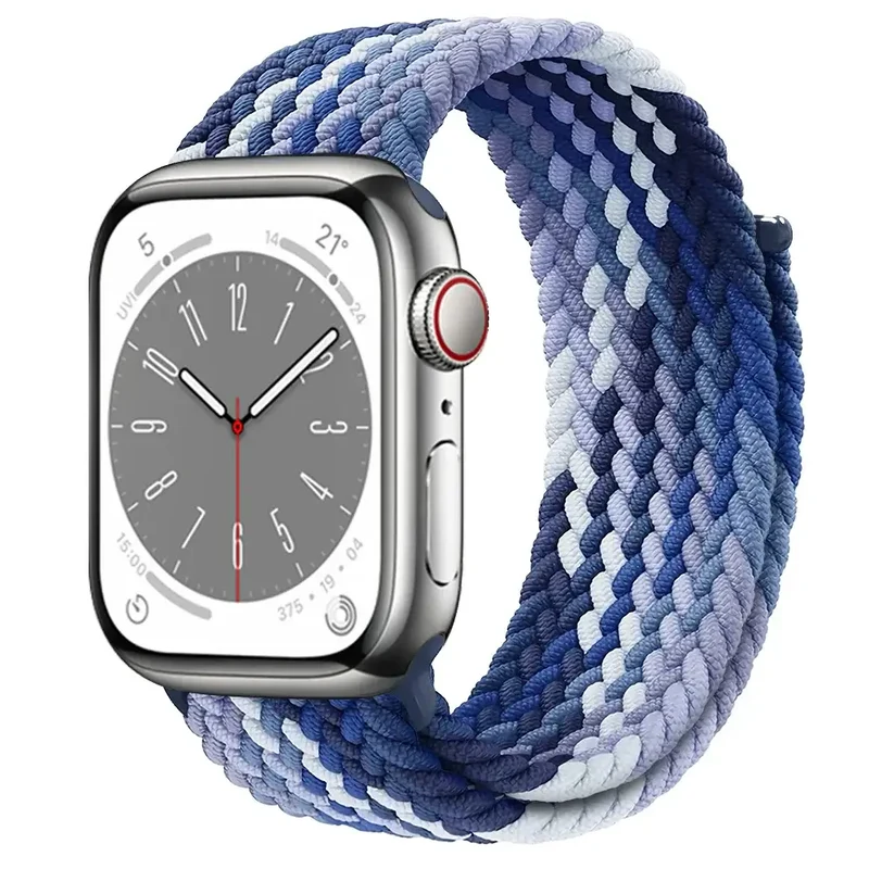 Nylon Horlogebandje met Klittenband Sluiting Ademend Verstelbaar Sportbandje voor Smartwatch Polsband | Sansoti