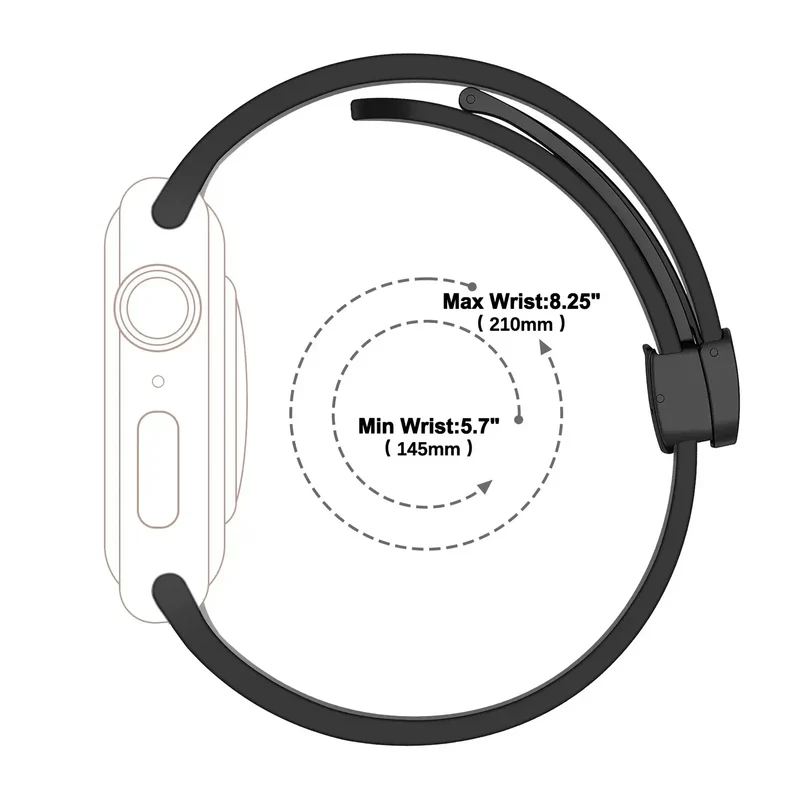 Magnetische Leren Smartwatch Band Echt Leder Verstelbare Polsband Waterbestendig Sportief Elegant Stijlvol | Sansoti