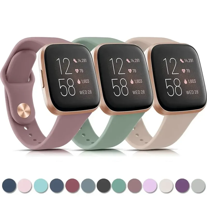 Siliconen Smartwatch Band Waterbestendig Verstelbaar Sporthorloge Polsbandje Fitbit Compatibel Actief | Sansoti