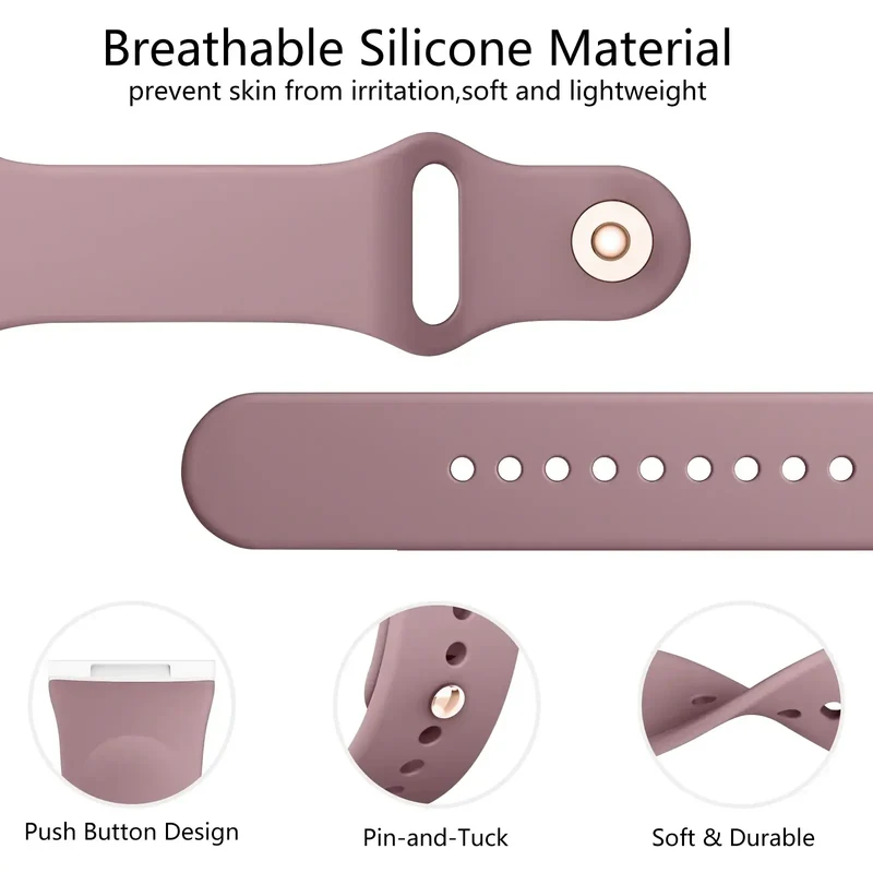 Siliconen Smartwatch Band Waterbestendig Verstelbaar Sporthorloge Polsbandje Fitbit Compatibel Actief | Sansoti