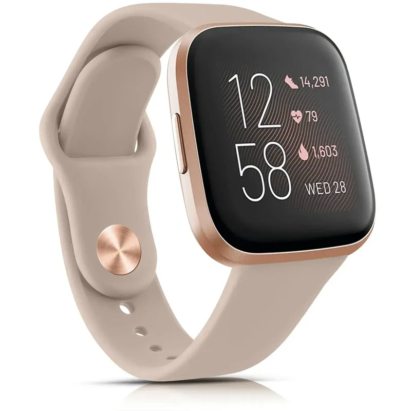 Siliconen Smartwatch Band Waterbestendig Verstelbaar Sporthorloge Polsbandje Fitbit Compatibel Actief | Sansoti