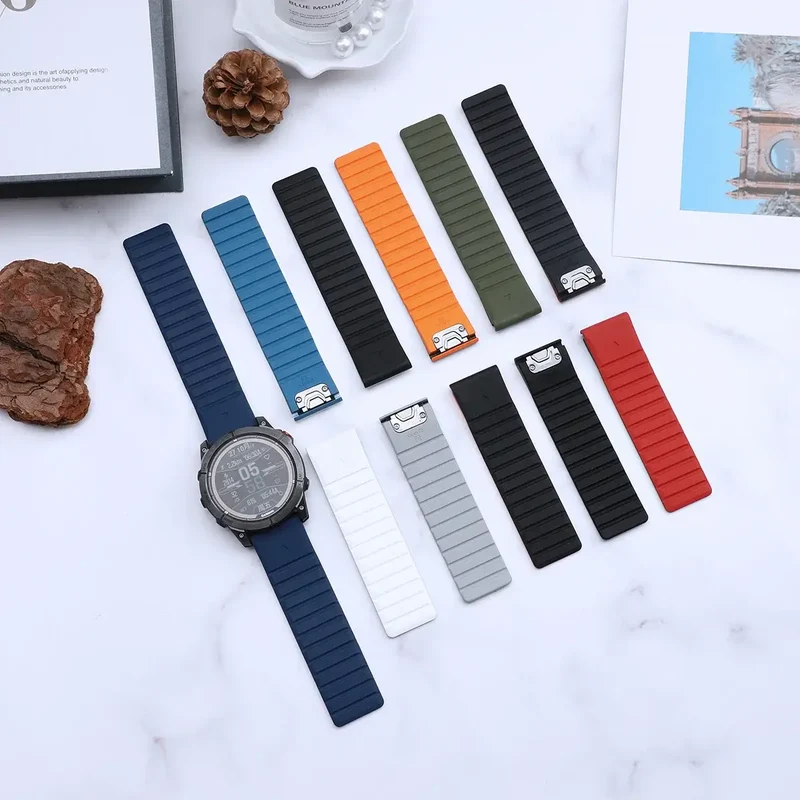 Siliconen Smartwatch Bandje met Magnetische Sluiting - Verwisselbare Horlogeband 22mm 26mm Sporthorloge | Sansoti