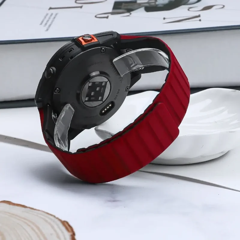 Siliconen Smartwatch Bandje met Magnetische Sluiting - Verwisselbare Horlogeband 22mm 26mm Sporthorloge | Sansoti