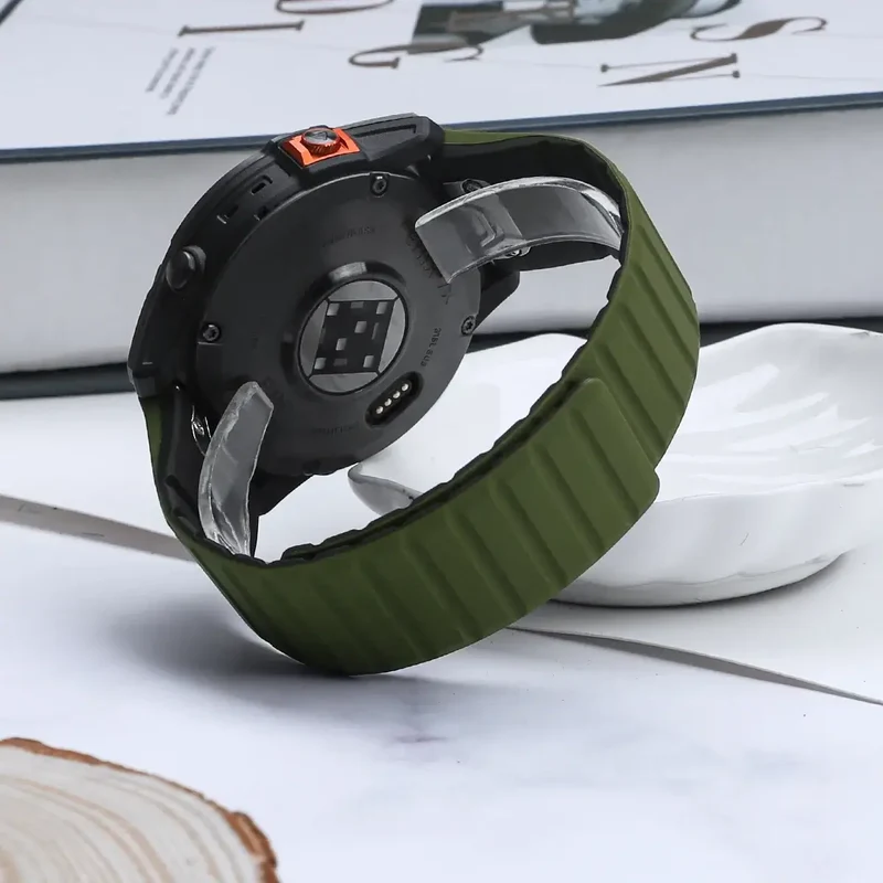 Siliconen Smartwatch Bandje met Magnetische Sluiting - Verwisselbare Horlogeband 22mm 26mm Sporthorloge | Sansoti