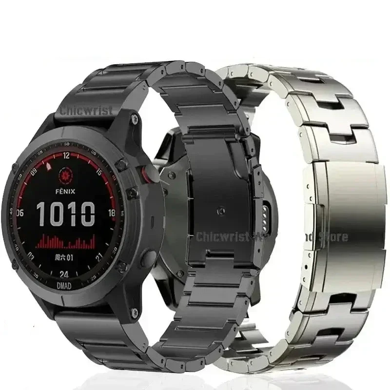 Stalen Horlogeband met Snelsluiting voor Smartwatch 22mm 26mm Verstelbaar Metalen Polsband Universeel | Sansoti